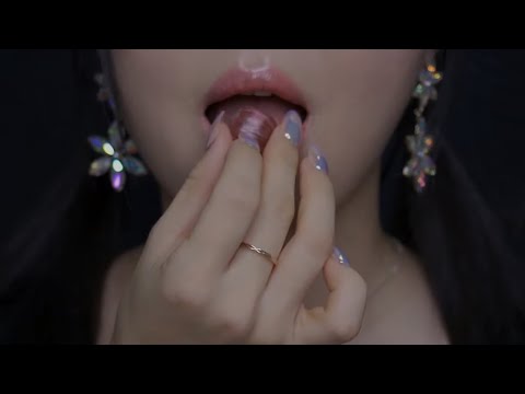 ASMR Tanghulu Candy🍬 Up Close Eating Sounds