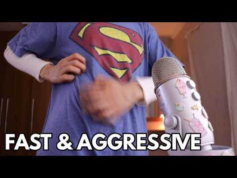 ASMR: ACTUALLY FAST & AGGRESSIVE Fabric Scratching (NOT JUST FAST!)