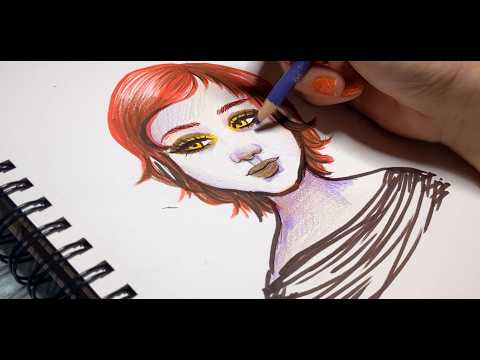ASMR 💗 Soft Spoken relax while I draw and color
