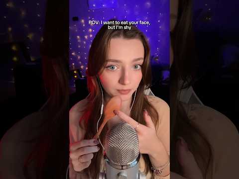 POV: I want to eat your face, but I’m shy #asmr #asmrsounds #asmrrelax #relax #tingles #whispers