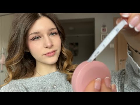 ASMR measuring your face 📏☺️softspoken