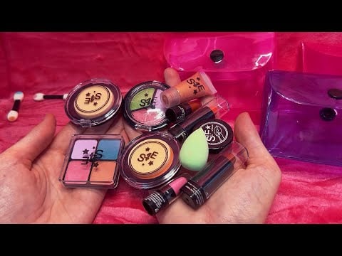 ASMR Mystery Miniature Makeup Opening (Whispered)