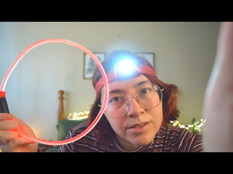 ASMR Don't Close Your Eyes (soft spoken light test)