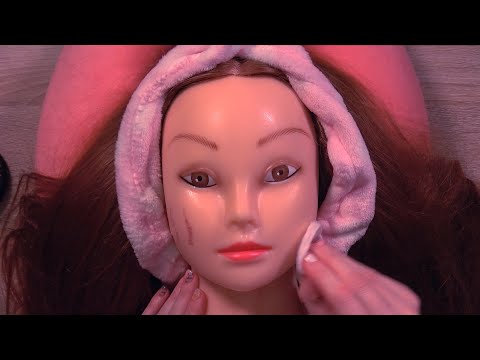 ASMR Facial Cleanse and Hair Brushing RP