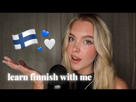 ASMR learn Finnish with me (highly requested)