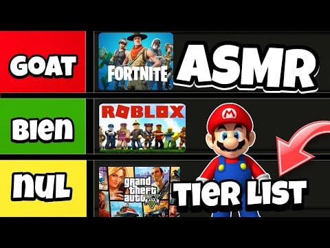 ASMR Français • TIER LIST De mes JEUX VIDEOS préférés ! 😴✨️Chuchotement intense