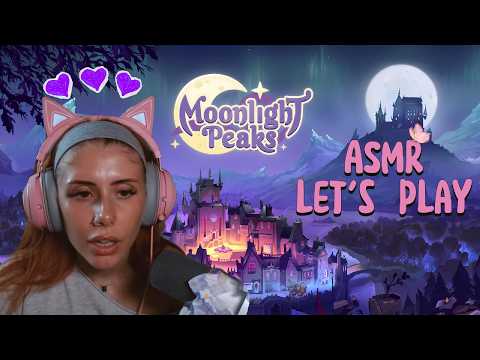ASMR let's play Moonlight Peaks! (soft spoken, cosy gameplay)