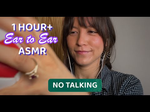 ASMR Ear to Ear Tingles (NO Talking) | 1 HOUR+ of Tapping, Scratching, etc