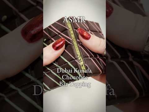 ASMR Chocolate Tapping #asmrnotalking #asmrtriggers #satisfying #tappingtriggers #kunafachocolate