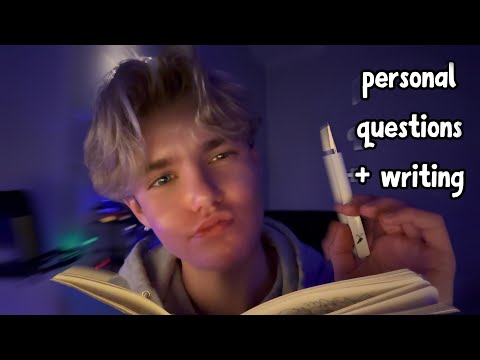 ASMR │😴 Asking You Personal Questions & Writing Your Answers Down - Personal Attention, Relaxing💤