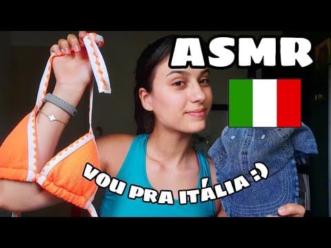 ASMR FAZENDO MINHA MALA E CONVERSANDO💖