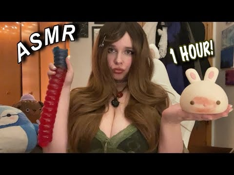 ASMR - 1 Hour of Chaos (Mouth Sounds, Kissing Objects, Tapping) Whispered