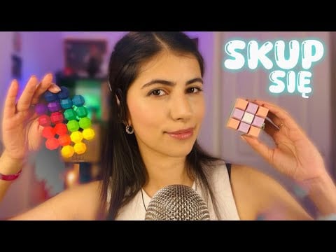 ASMR po polsku SKUP SIĘ I WYKONUJ MOJE POLECENIA na sen 💤