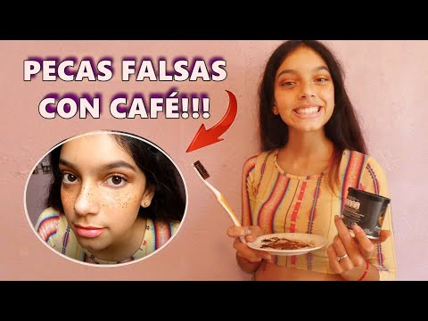 CÓMO HACER PECAS FALSAS CON CAFÉ?!! FÁCIL Y RÁPIDO *SE VEN REALES* | SOFIWI