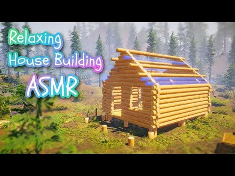 ASMR | I LOVE this super satisfying House Builder game! 🏠 Building a cabin in the woods