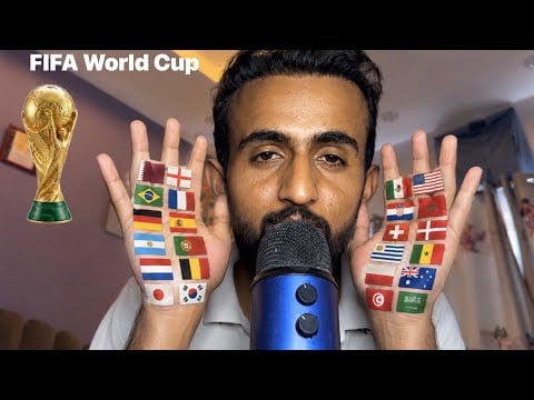 ASMR FIFA WORLD CUP COUNTRIES NAME’s ⚽️