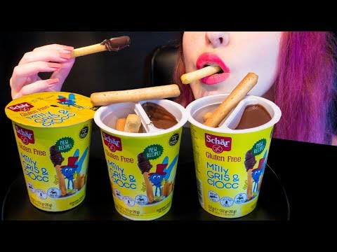 ASMR: Creamy Nutella & Crunchy Breadsticks Snack 🍫 ~ Relaxing Eating Sounds [No Talking|V] 😻