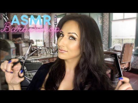 ASMR💈Barbershop ✂️ Sleep Inducing Hair Wash 🧖‍♀️ Hair Cut 💇🏽‍♂️ Beard Shave 🪒 Binaural 😴