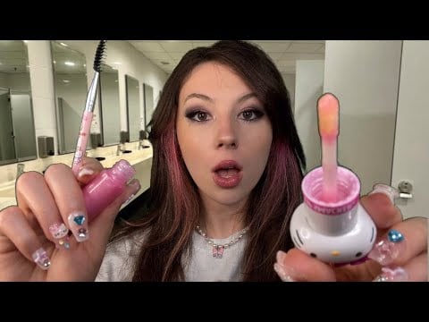ASMR 🪄Hello Kitty Girl Gives You A 🪄Makeover In The School Bathroom🤭 (roleplay)💖