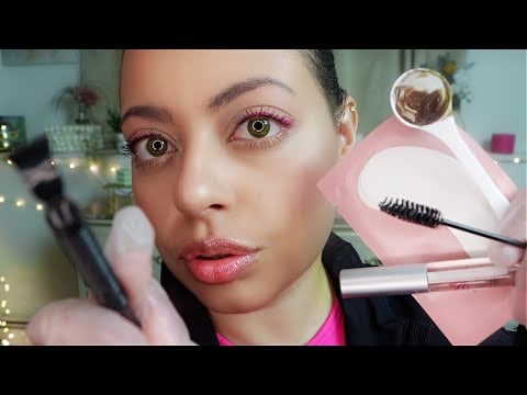 ASMR| BESTIE Gives You a LASH & BROW Tint & Lift (PERSONAL ATTENTION) Realistic Roleplay for Sleep