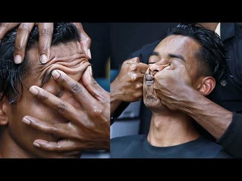 Now That's Called Hard Massage | ASMR Massage Therapy | Strong Wrist Barber Strong Massage And Crack