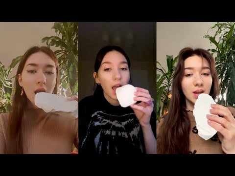 Подборка с сухим хрустом с канала @ourcrunchylove / Relax crunch /ASMR