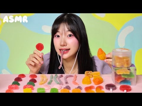 젤리 쿨타임 돌았다🤤 고체 수제젤리 5만원어치 먹방 ASMR eating sound