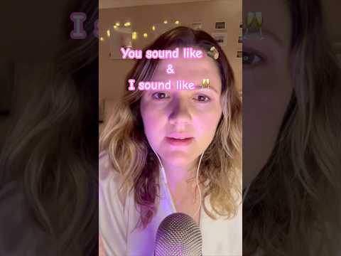 ASMR You sound like 🪵 & I sound like🥂 #shorts