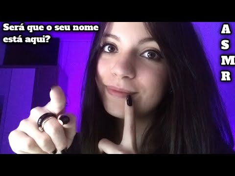 ASMR - Sussurrando os nomes dos inscritos + sons de boca