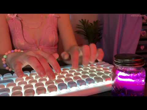 ASMR 💕 Girl Typing in Lingerie on Mechanical Keyboard (no talking)