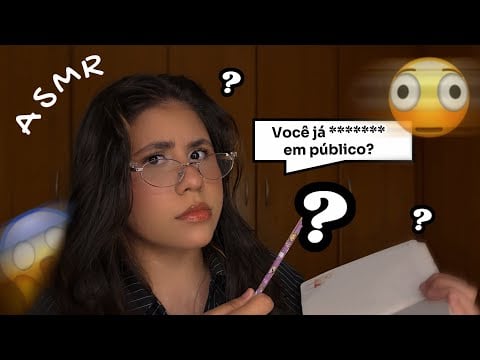 ASMR | Te fazendo PERGUNTAS super DESCONFORTÁVEIS | Sons de boca & Sussurros 😴