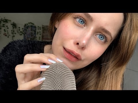 ASMR em português 🇧🇷~ sons de boca sensíveis // mic scratching 𓏲ּ𝄢