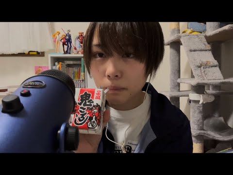 ASMR 眠れるトリガー　タッピング　しながらアルコール飲んで雑談　💤　tapping trigger