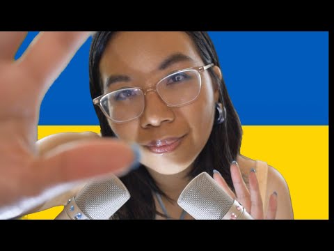 ASMR WHISPERING GOODNIGHT IN UKRAINIAN (Hand Movements) 🇺🇦 🌖 АСМР шепоче на добраніч українською