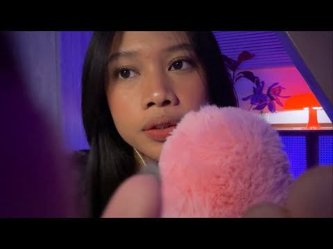 asmr mouthsounds and hand movements (face touching)