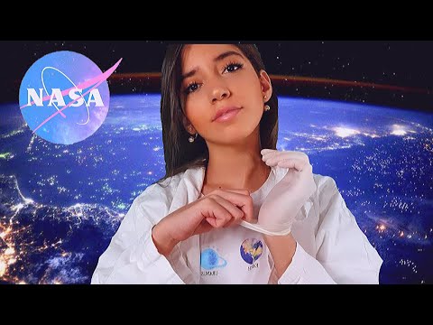 ASMR FRANÇAIS PARTIE 141 : ROLEPLAY MÉDECIN À LA NASA #asmr #roleplay #brushing #médecin #orl #yeux