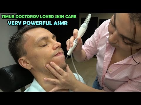 TIMUR NEEDED THIS SKIN CARE TREATMENT - ACNE REMOVAL - ASMR head & face massage for Deep Relaxation