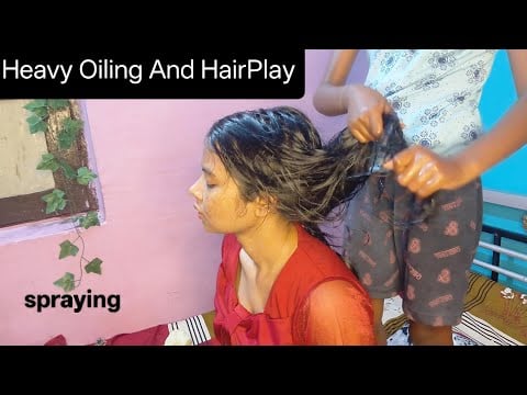 "Gentle Hair Oiling & Hair Play by a Sweet Little Girl 💆‍♀️✨ ASMR for Pure Relaxation"