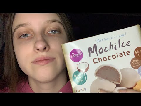 ASMR - Eating Mochi Ice Cream + Chewy/Sticky Mouth Sounds