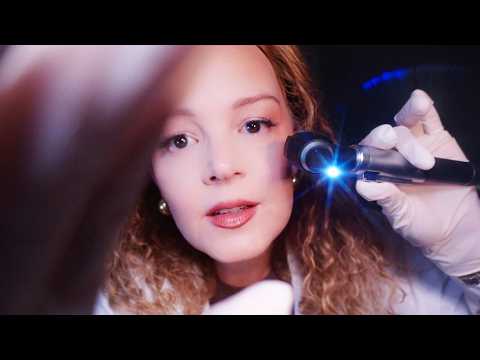 ASMR Eye Exam & Hearing Test | Gentle Tilting, Calming Lights, Ear to Ear Tingles