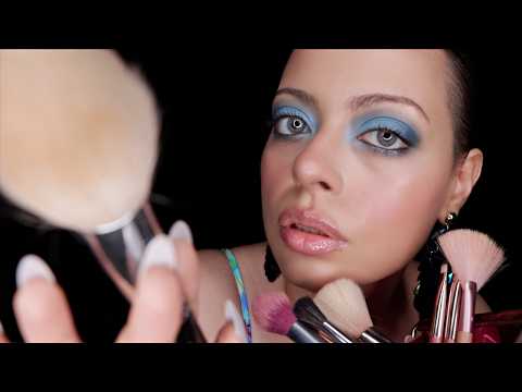 ASMR| Doing Your Makeup w/ INAUDIBLE WHISPERS (personal attention, makeup rummaging, ear to ear)