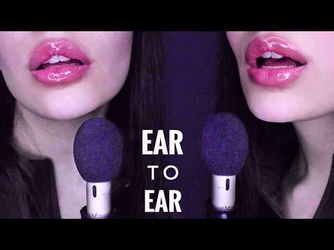 ASMR Twins | Inaudible Whispering & mouth sounds
