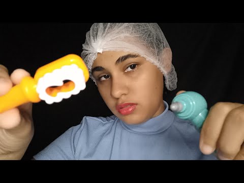 ASMR CLÍNICA CLANDESTINA abturação do dente siso "ROLEPLAY"
