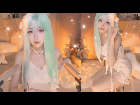 ASMR 3DIO Cosplay Girl Help You Sleep