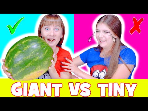 ASMR Tiny Food VS Giant Food Mukbang Challenge