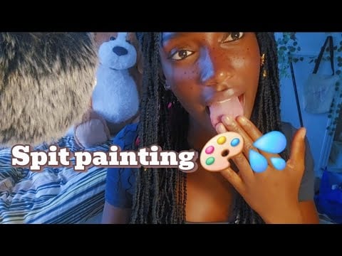 ASMR Spit painting your face 🎨💦