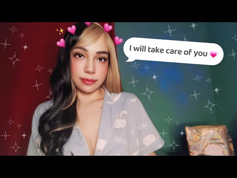 ASMR NAMORADA CARINHOSA FAZENDO SUA SKINCARE, GIRLFRIEND DOING SKINCARE ON YOU, MASSAGEM #ASMR