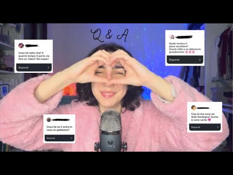 RISPONDO ALLE VOSTRE DOMANDE 🫶🏻 ASMR ITA (whispering, mic scratching)