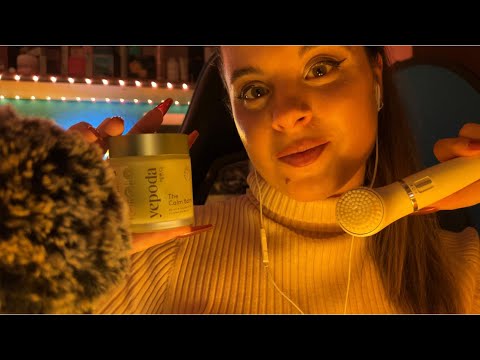 ¿Me dejas que te haga el skincare antes de dormir 😴? ASMR atención personal ♡