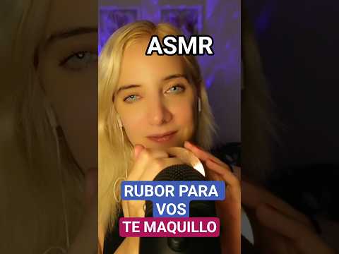 ASMR TE MAQUILLO Y TE CALMO #asmr #asmrespañol